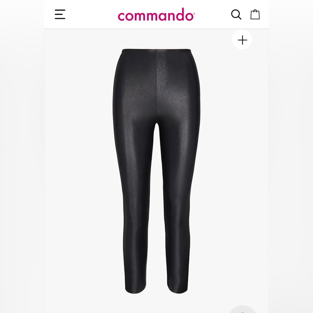Commando 7/8 Faux Leather Leggings